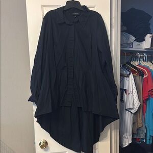 Lane Bryant Black Button Down Shirt